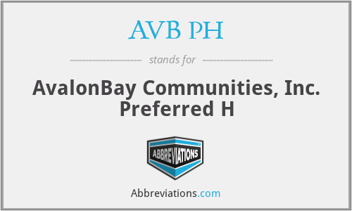 AVB PH - AvalonBay Communities, Inc. Preferred H